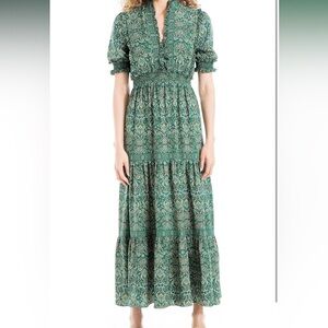 Women’s high neck maxi dress, size medium